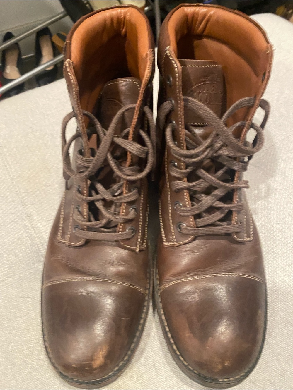 Wolverine 1000 miles Dark Brown Leather Lace-Up Work Boots